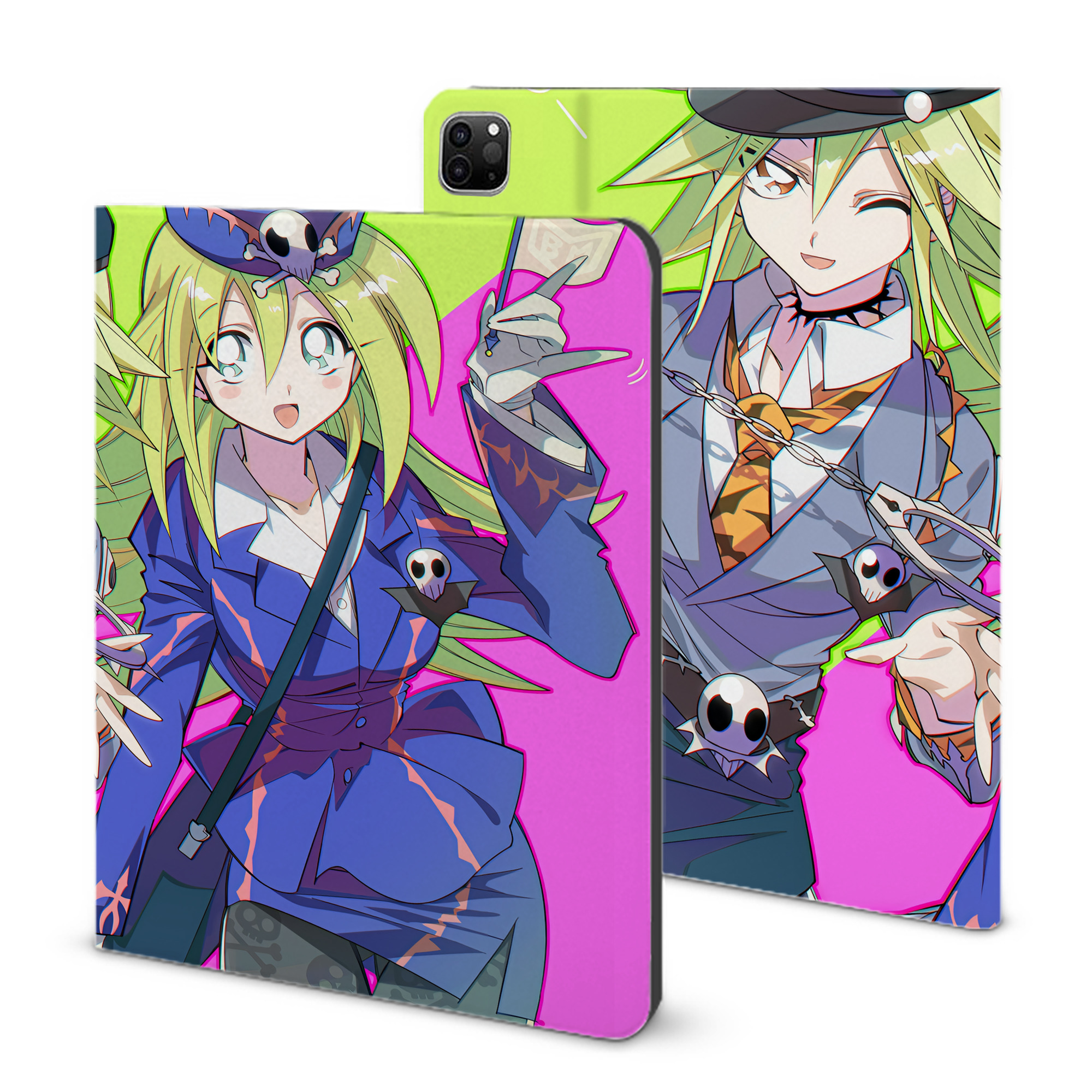 （画像用） 遊☆戯☆王 Yu-Gi-Oh! IPad ケース ブック型 PUレザー TPU 耐衝撃 軽量 薄型 ペン収納なし 全面保護 IPad 各モデル対応